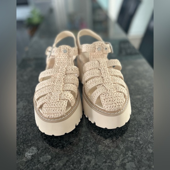 Dolce Vita Lasly Sandals Oatmeal Knit Women’s Size 9.5 Nwot - Picture 10 of 10